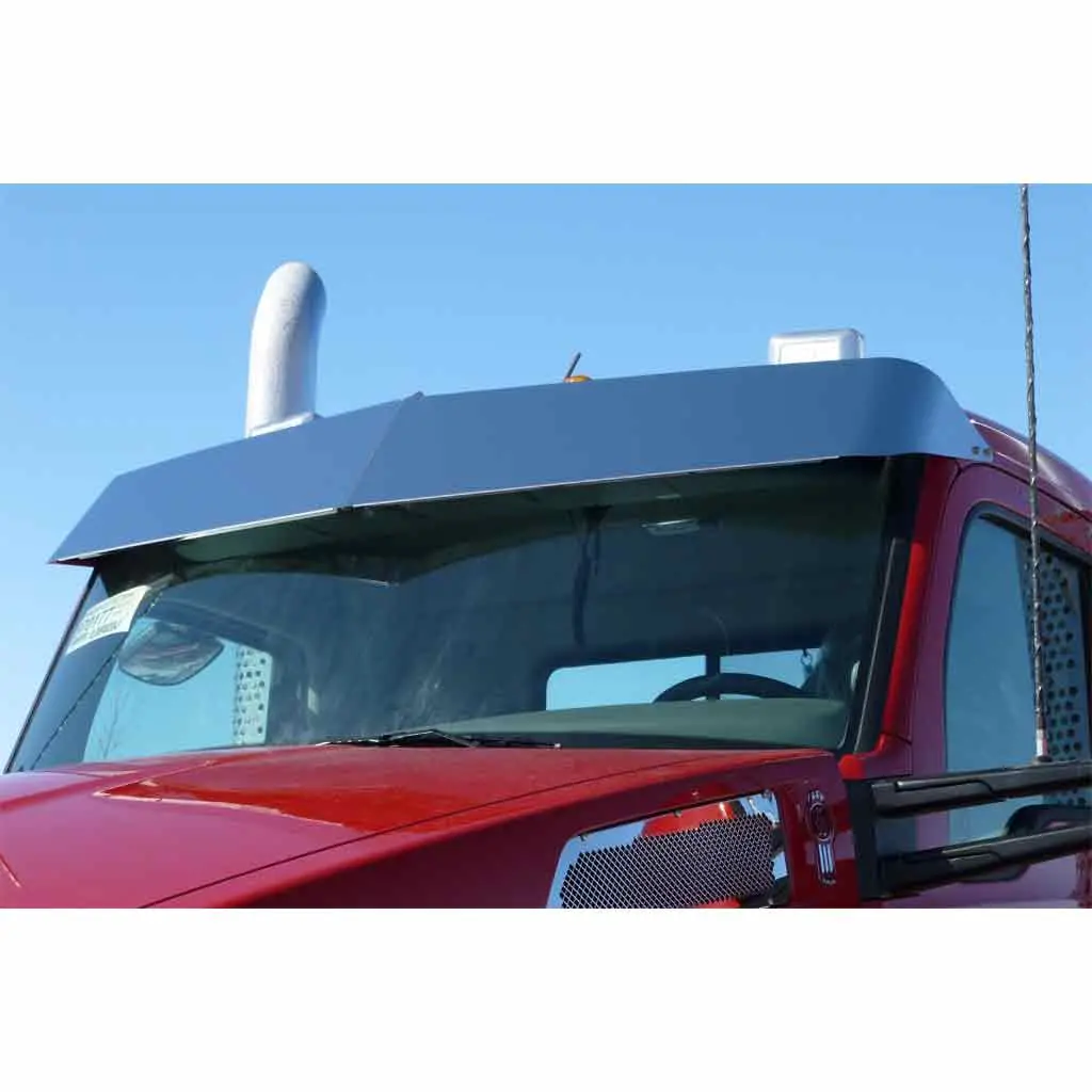 Tsun-K45 11 1/2" Kenworth T680-T880 Daycab Low Roof Sunvisor With 18 X 3/4" Button Light Holes 1