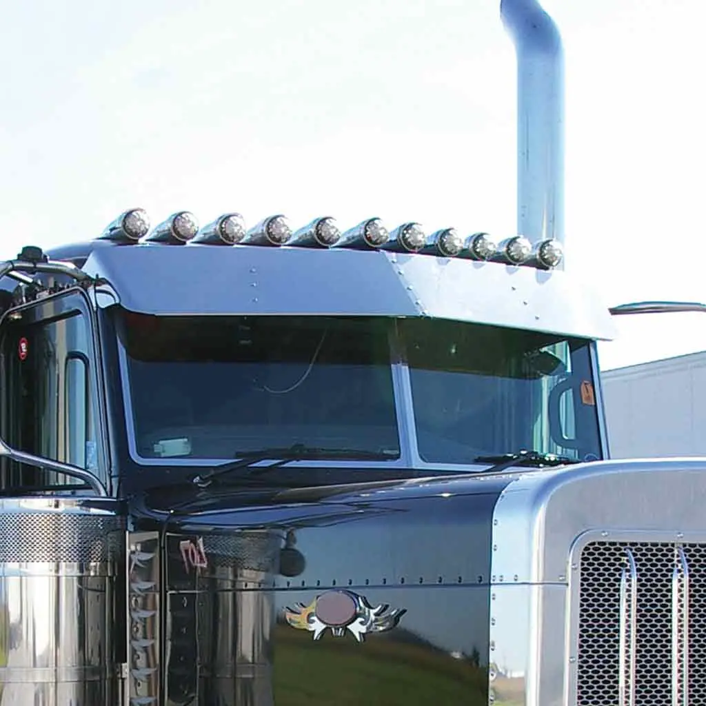 Tsun-P20 13" Peterbilt 379/389 Standard Cab Sunvisor (2005 Newer) 1