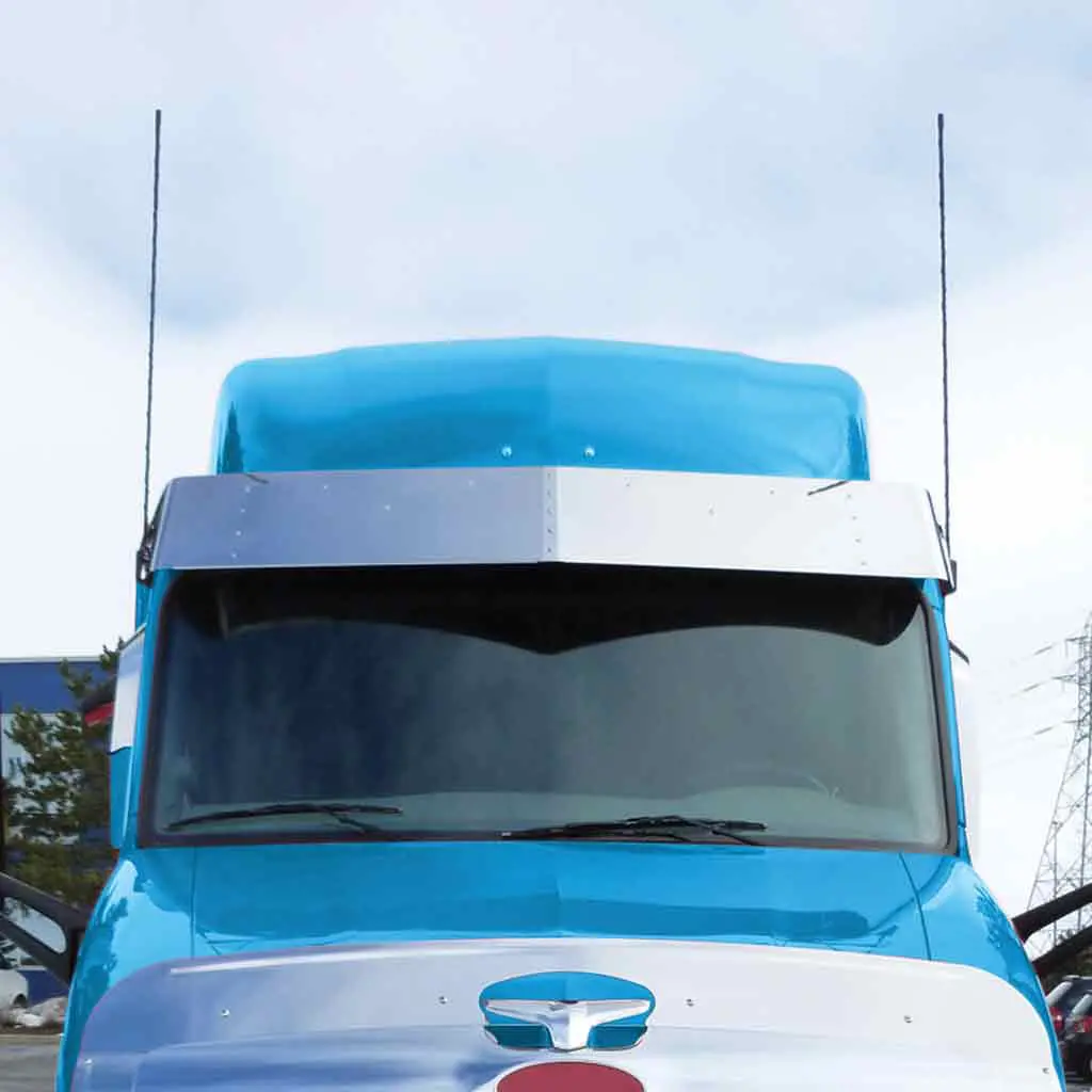Tsun-P27 15" Peterbilt 579 Ultra Cab Sunvisor With 5 Slotted Light Holes 1