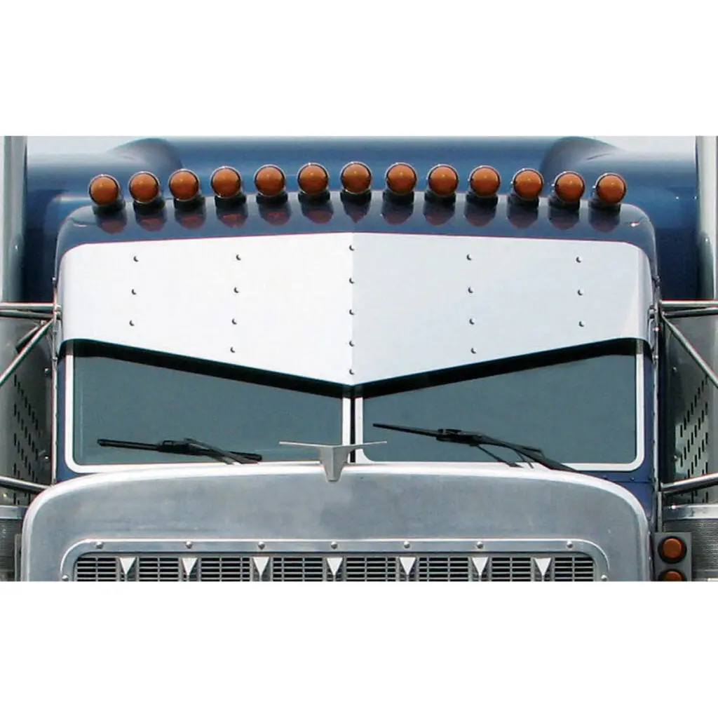 Tsun-P3 16" Slammed Stainless Steel Peterbilt 379 Sunvisor 1