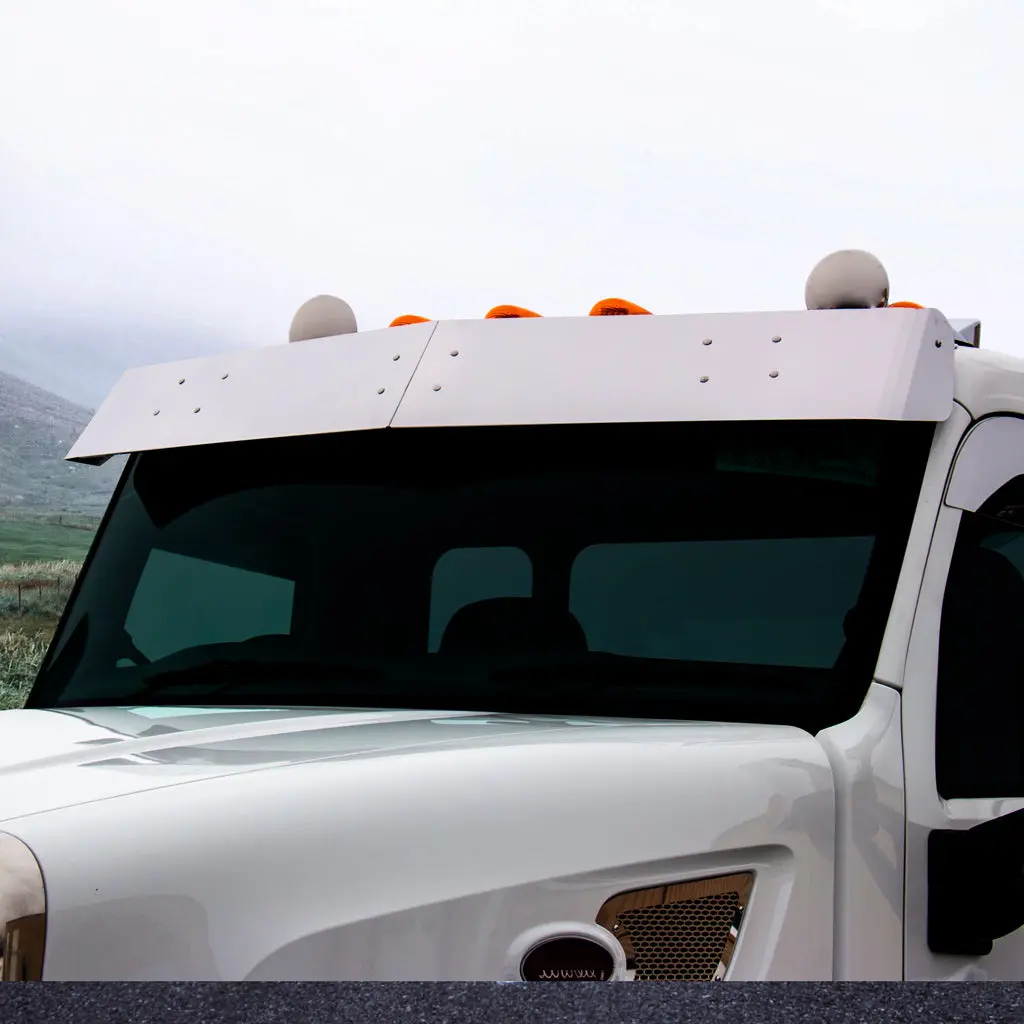 Tsun-P59 Peterbilt 11″ Day Cab Flat Top Sun Visor (All Years) (2.1M Cabs With Oem Visor) 1