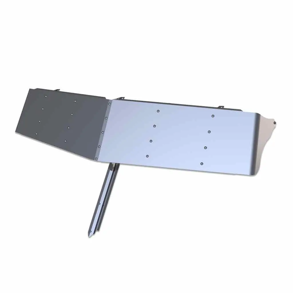 Tsun-W8 Western Star 15″ Mid Roof Sun Visor (All Years) – Cab Mounted Mirrors | Blank 1