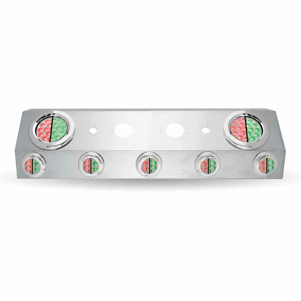 Tu-1601L4 Dual Led Airline Box – 4″ & 2″ Leds (Clear Lens) | Stainless Steel 1