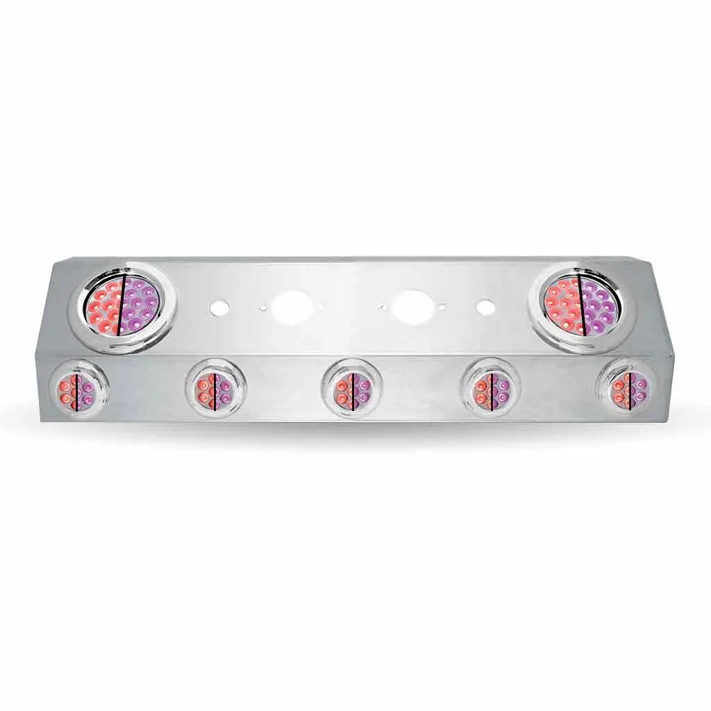 Tu-1601L5 Dual Led Airline Box – 4″ & 2″ Leds (Clear Lens) | Stainless Steel 1
