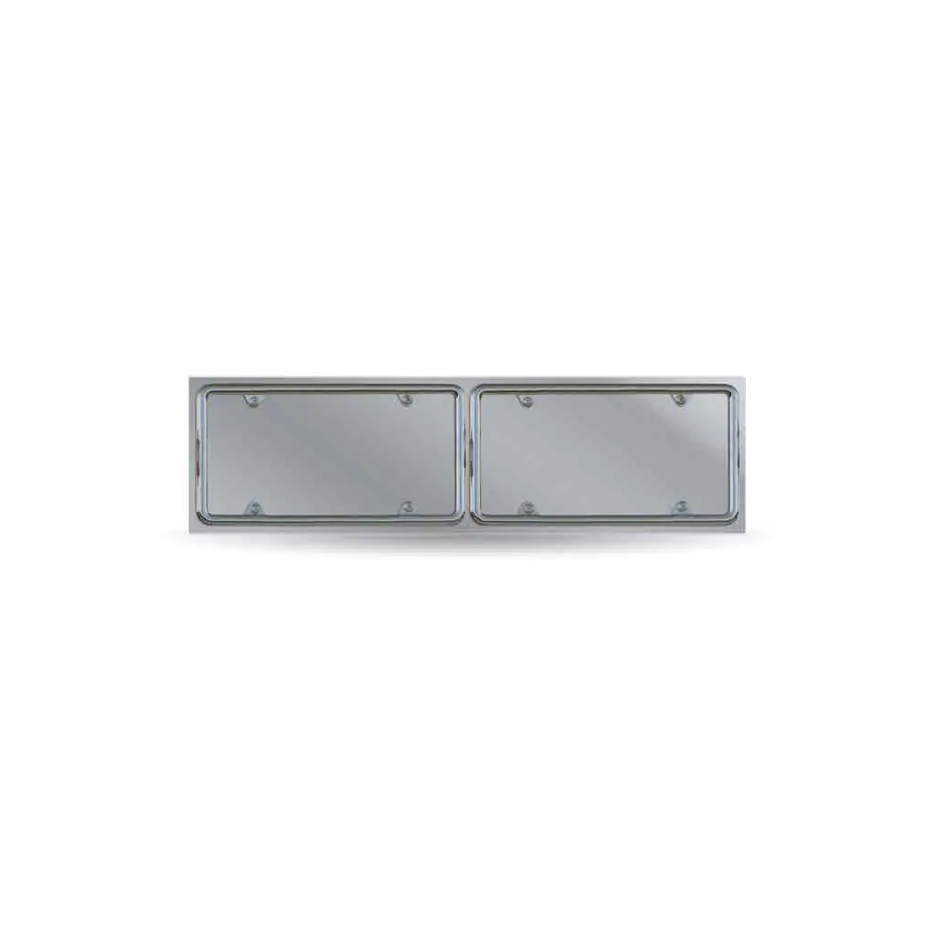Tu-1715 License Plate Holder – Double Plate | Stainless Steel 1