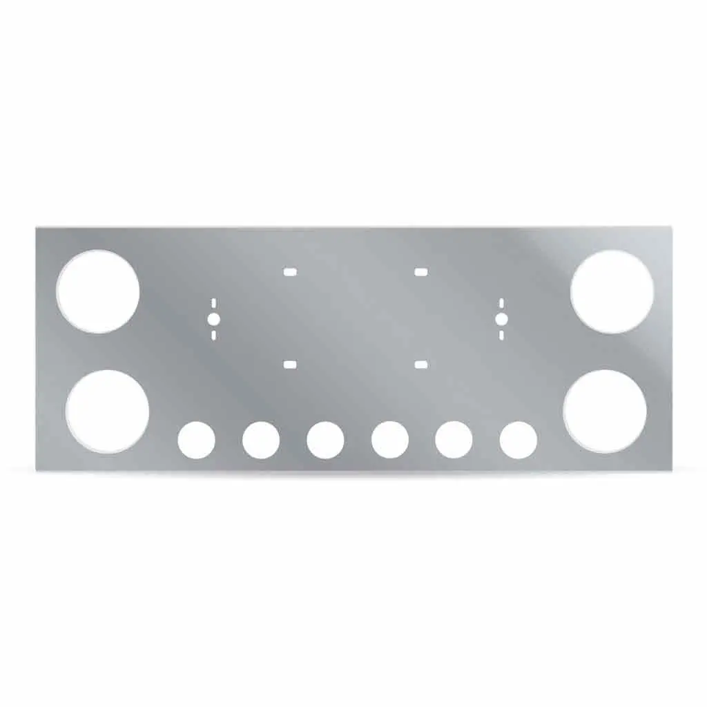 Tu-9001 Led Rear Center Panel – 4 X 4″ Holes & 6 X 2″ Holes | Stainless Steel 1