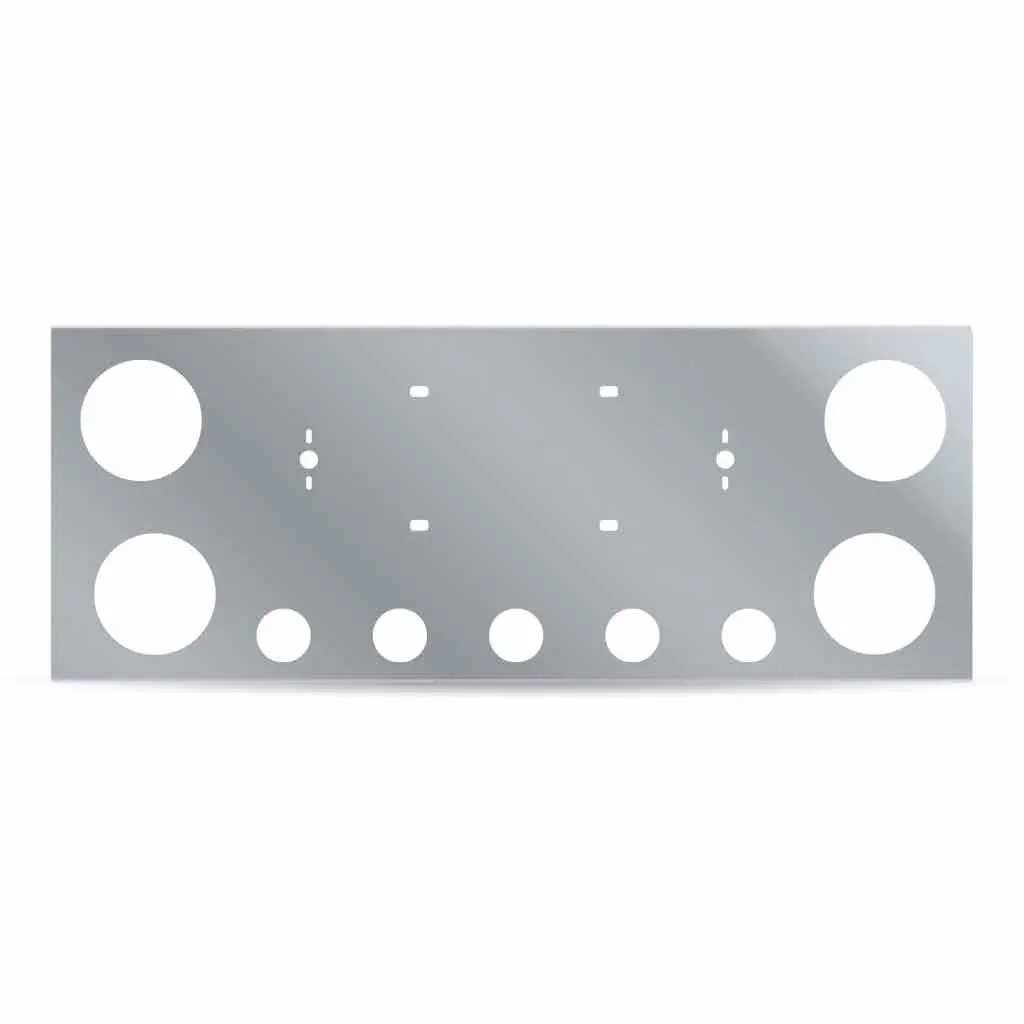 Tu-9002 Led Rear Center Panel – 4 X 4″ Holes & 5 X 2.5″ Holes | Stainless Steel 1