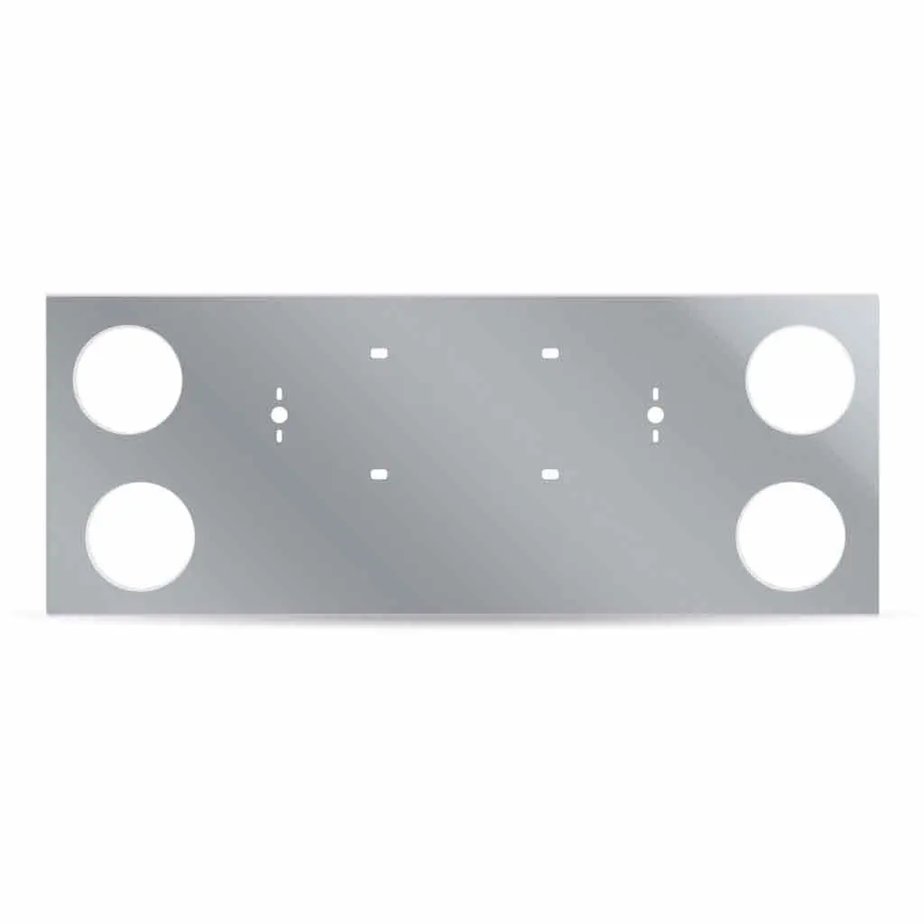 Tu-9017 Led Rear Center Panel – 4 X 4″ Holes | Stainless Steel 1