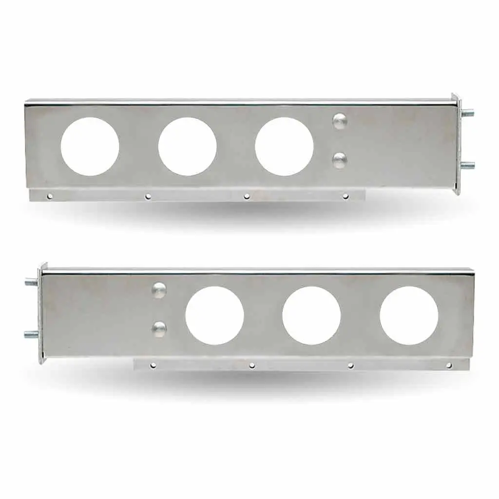 Tu-9209 30″ Led Mud Flap Hangers – 3 3/4″ Bolt Spacing | 6 X 4″ Holes | Stainless Steel 1