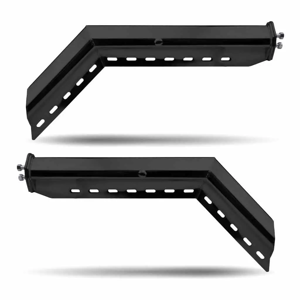 Tu-9222 45° Angled 30″ Mud Flap Hangers – 1 1/8″ Bolt Spacing | Painted Steel 1