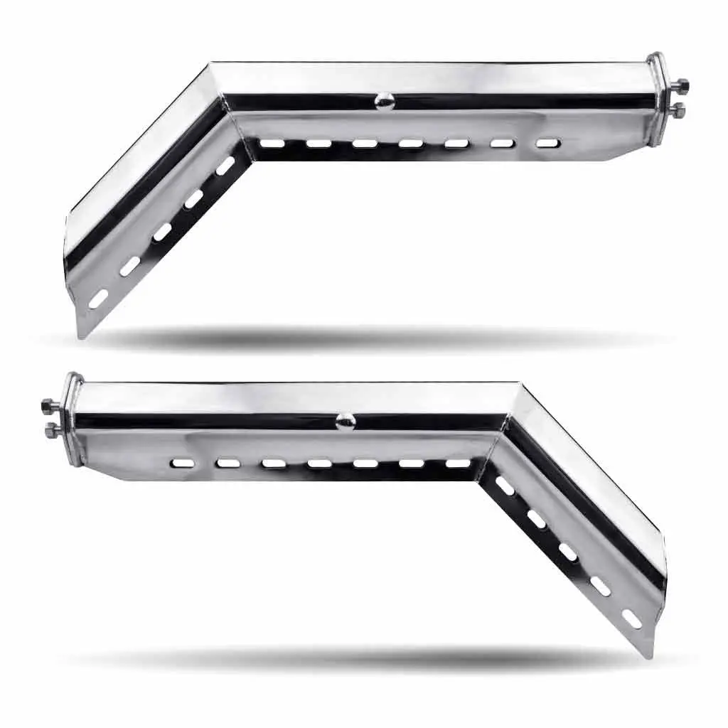 Tu-9223 45° Angled 30″ Mud Flap Hangers – 1 1/8″ Bolt Spacing | Stainless Steel 1