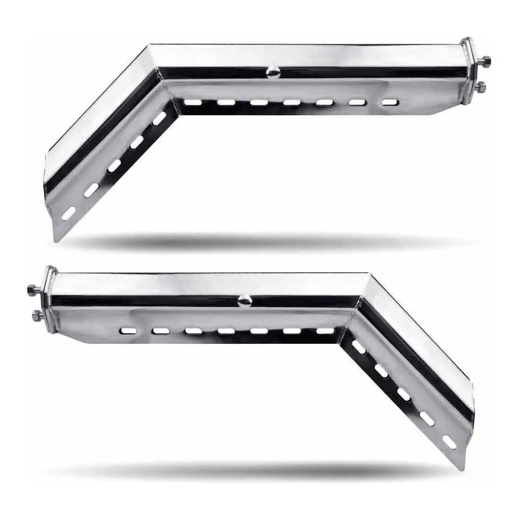 Tu-9229 45° Angled 28.5″ Mud Flap Hangers – 2 1/2″ Bolt Spacing | Stainless Steel 1