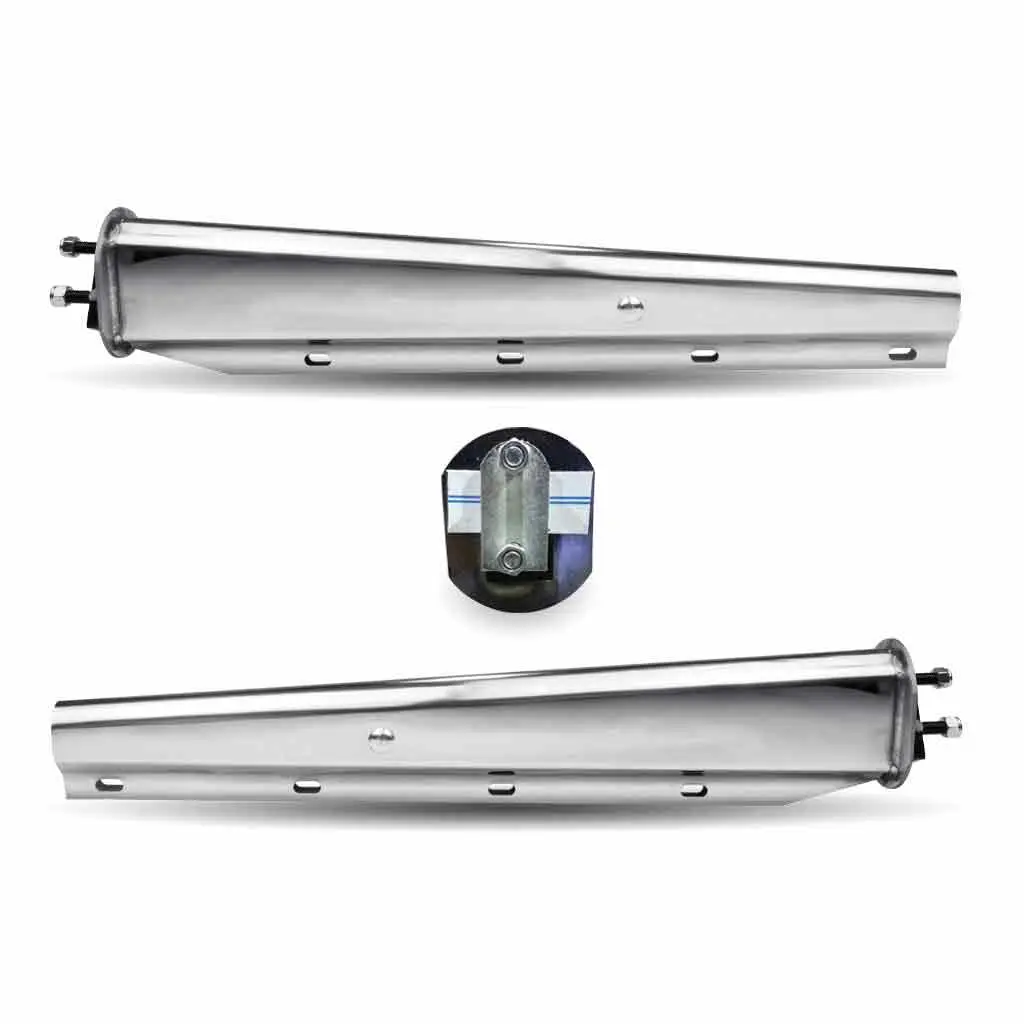 Tu-9232 30″ Mud Flap Hangers – 2 1/2″ Bolt Spacing | Chrome Steel 1