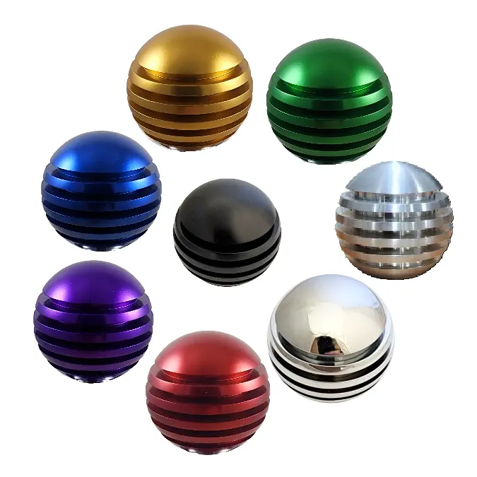 Ring Style Grooved Aluminum Shift Knob (1/2"-13 Female Threads) (Choose Color) 1