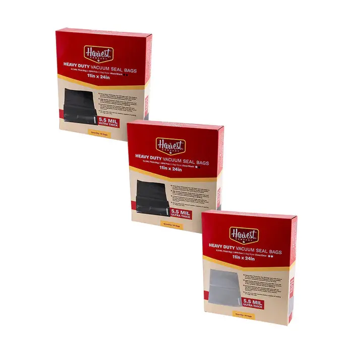The Harvest Company Hd Vacuum Seal Bags 5.5 Mil - 11" X 24" - (50Pcs/Box) 1