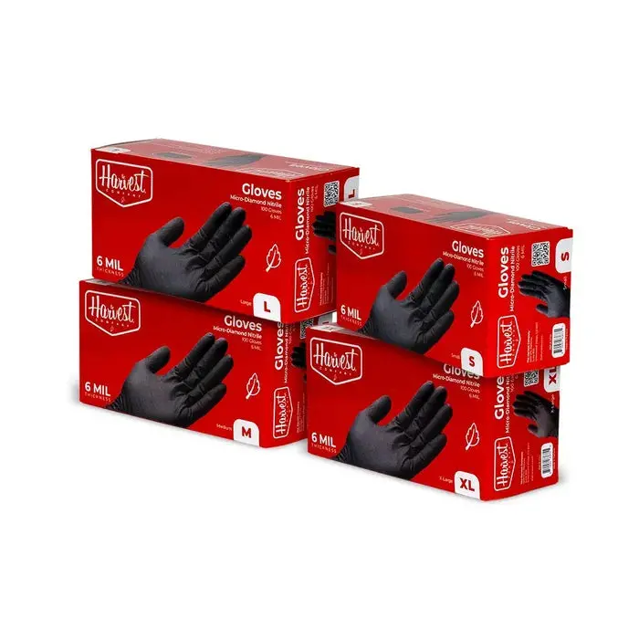 The Harvest Company Nitrile Gloves 6 Mil Micro Diamond Texture 1