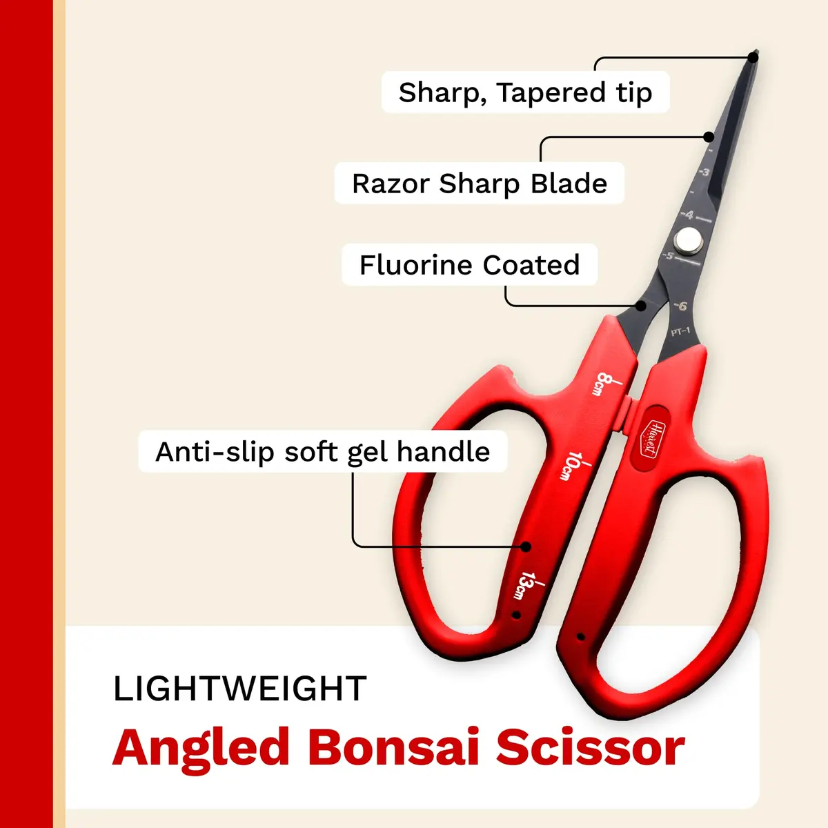 The Harvest Company Premium Non-Stick Bonsai Shear - Angled Blade 2