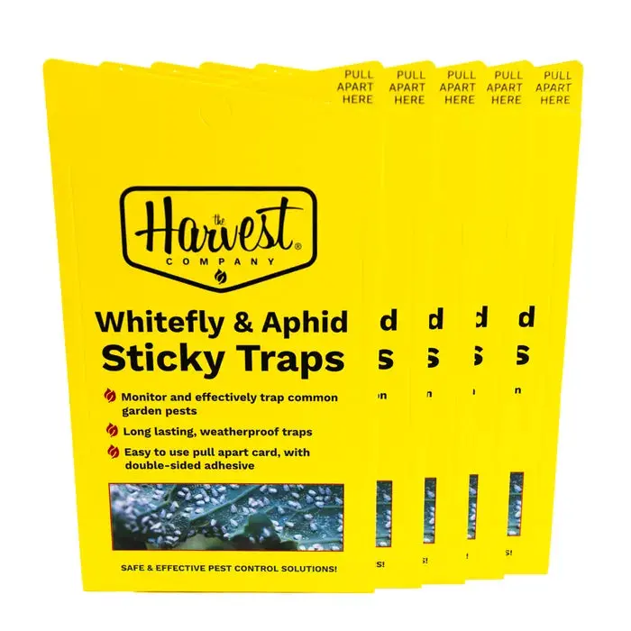The Harvest Company Yellow Sticky Whitefly / Aphid Traps - 5 Pack 1