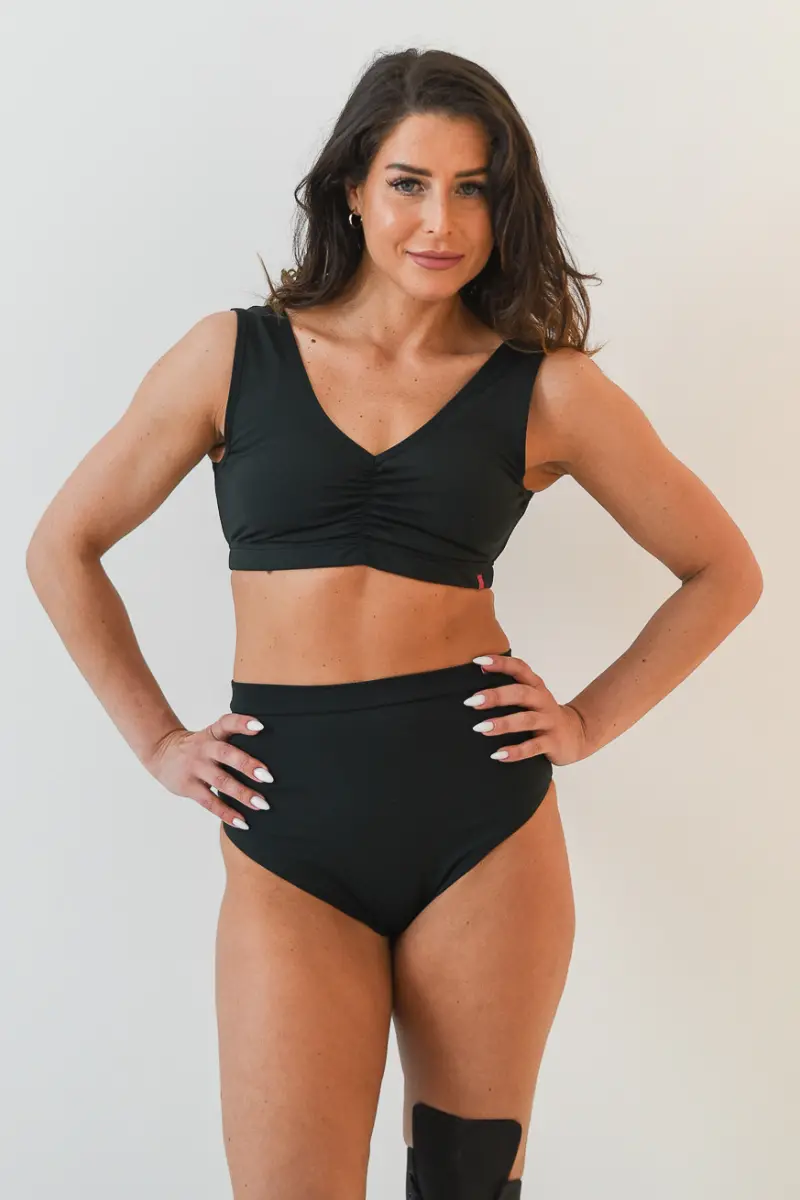 Pole Addict Tulip Top - Black 1