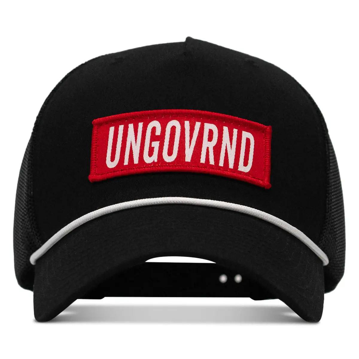 Ungovrnd Red Patch Rope Snapback Hat 1