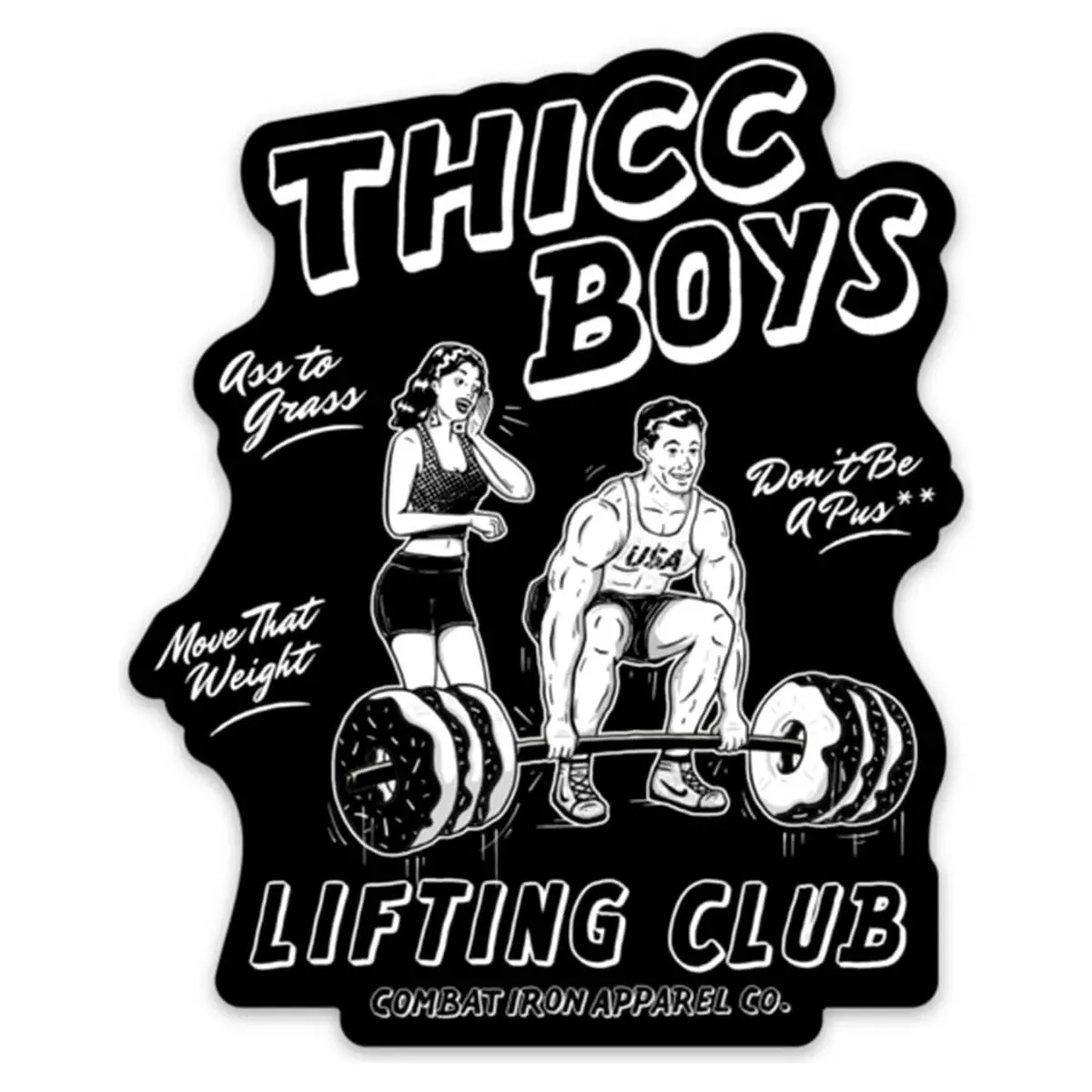 Thicc Boys Lifting Club Decal 1