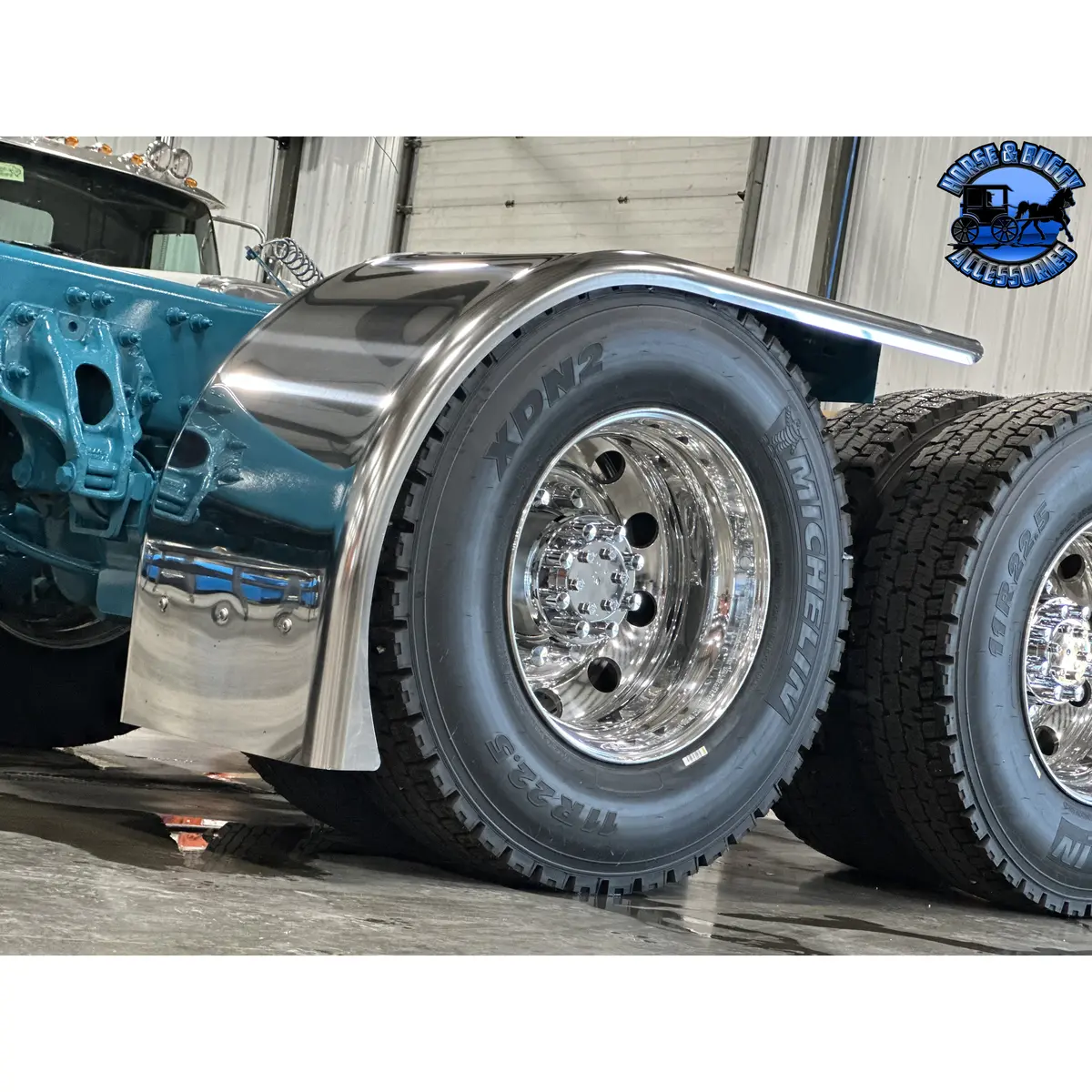 #Ba710 (Rollin Low) Half Fenders 80'' 430 Stainless Hogebuilt (Sold In Pairs) 1