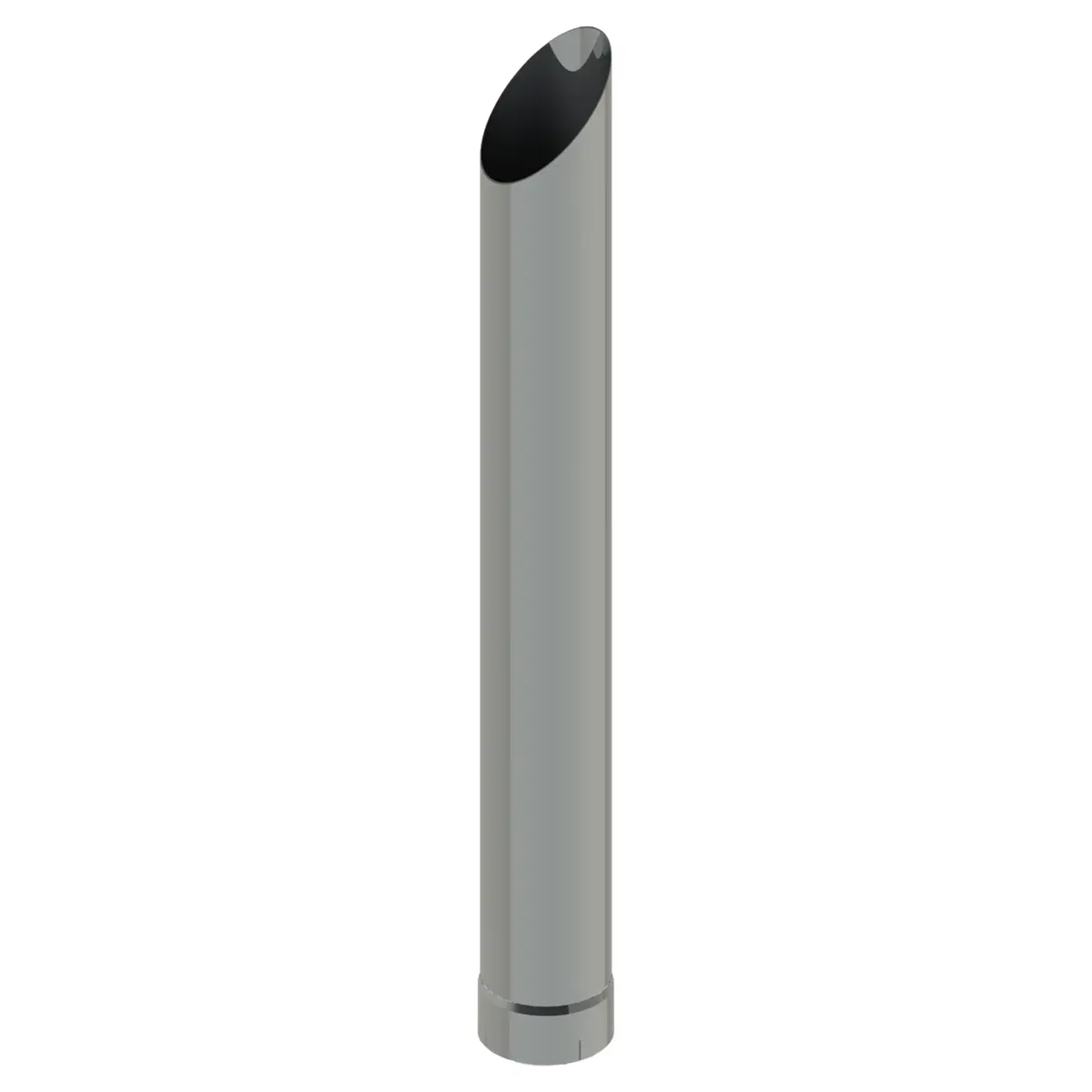 107C-072-1103 7"X72" Mitered Exhaust Stack - Expanded End 1