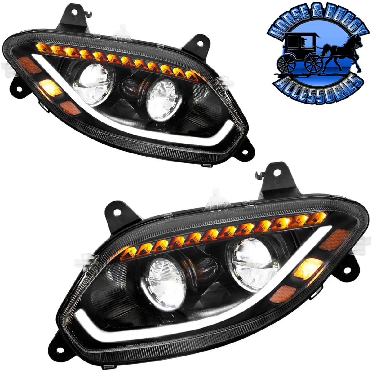86 Led Headlight For 2018-2023 International Lt - Pair 1