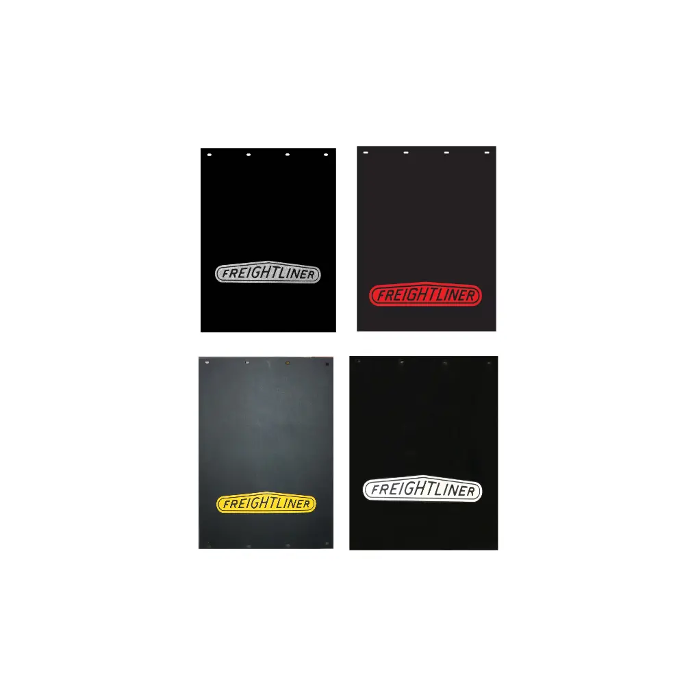 3/8'' Freightliner  Black Rubber Mudflap  (24'' X 30'') Choose Color 1