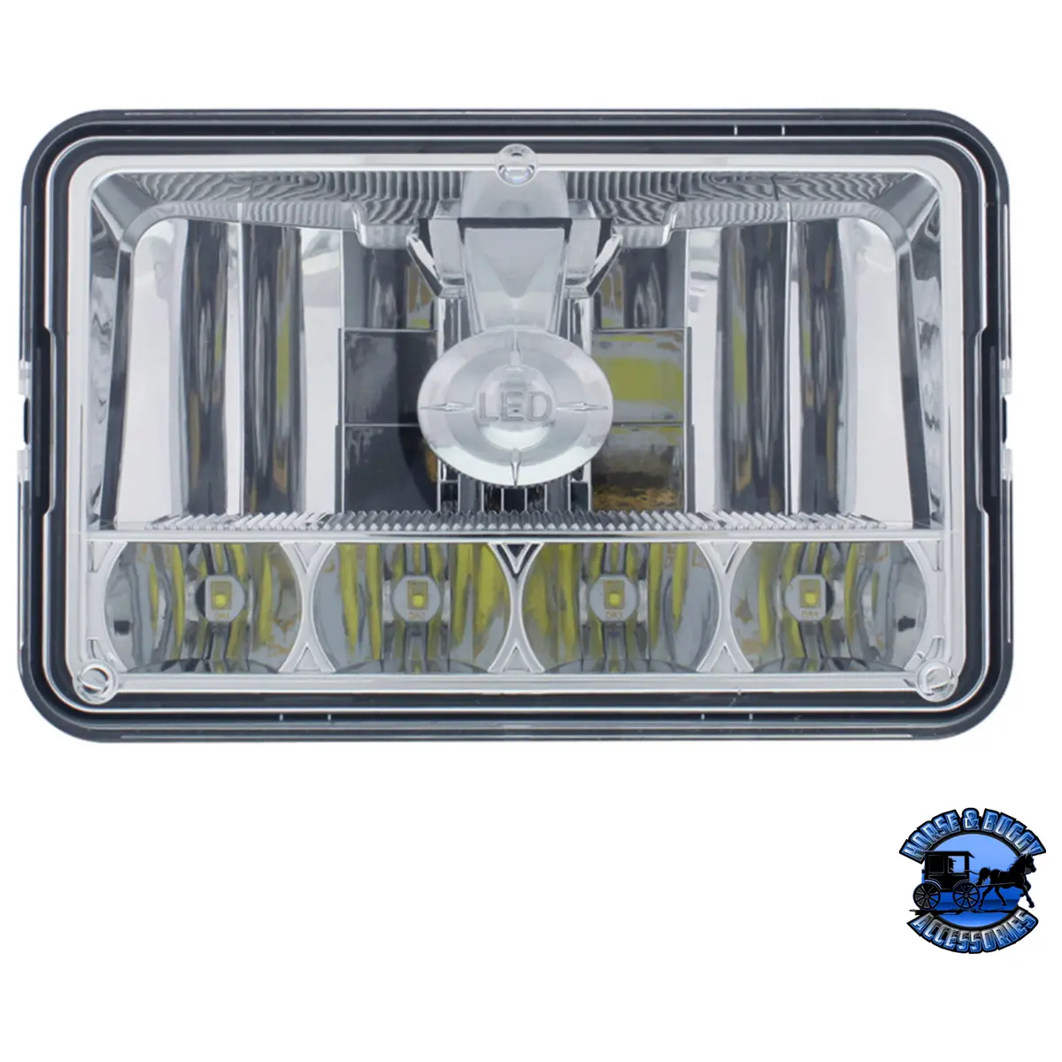 Ultralit - 5 Led 4" X 6" Crystal Headlight - High & Low Beam #31365 1