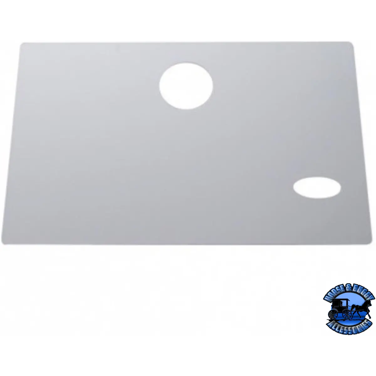 Stainless Glove Box Cover With Oval Cutout For Early Peterbilt #21520 1