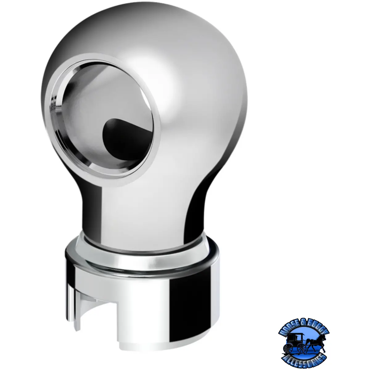 Thread-On Charlotte Style Gearshift Knob With 13/15/18 Speed Adapter (Choose Finish) 1