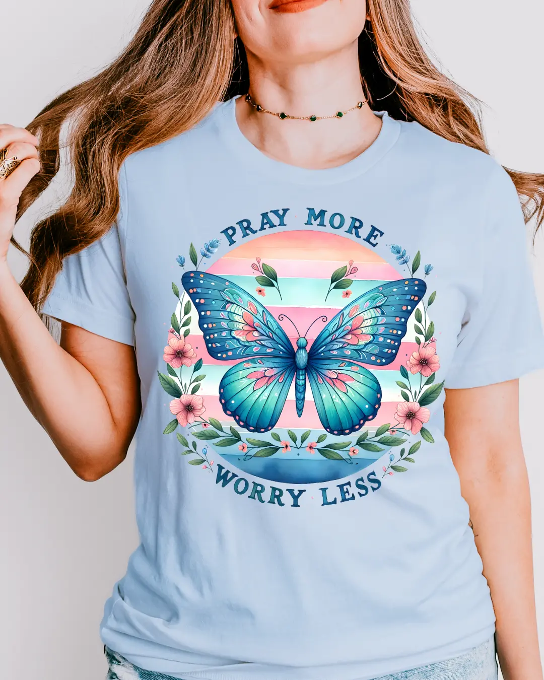 Pray More Worry Less Tee 1