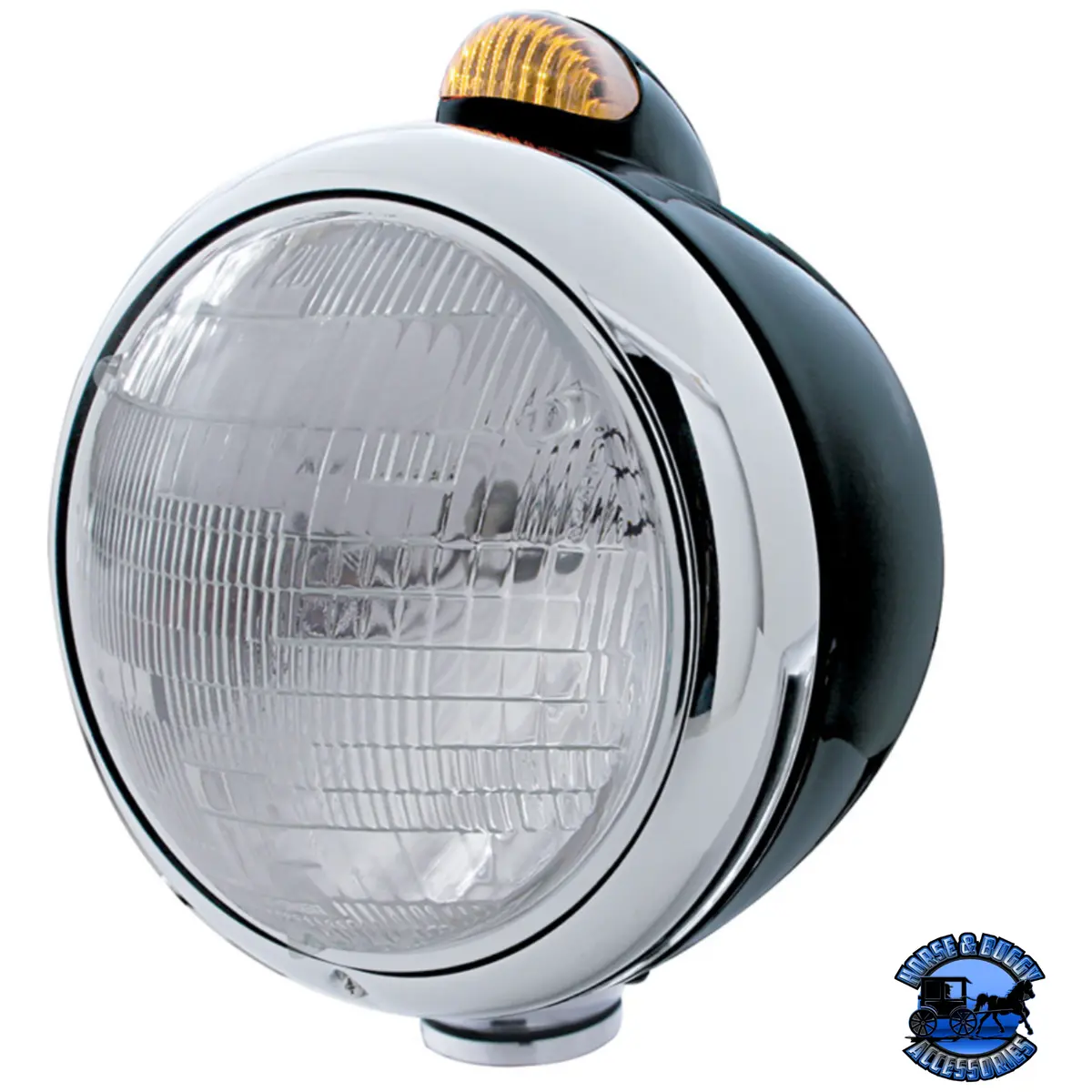 Black Guide 682-C Headlight 6014 & Dual Mode Led Signal (Choose Color) 1