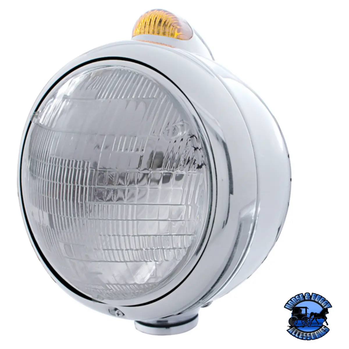 Chrome Guide 682-C Headlight 6014 & Dual Mode Led Signal (Choose Color) 1