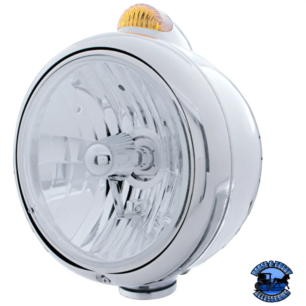 Stainless Steel Guide 682-C Headlight Crystal H4 & Dual Mode Led Signal (Choose Color) 1
