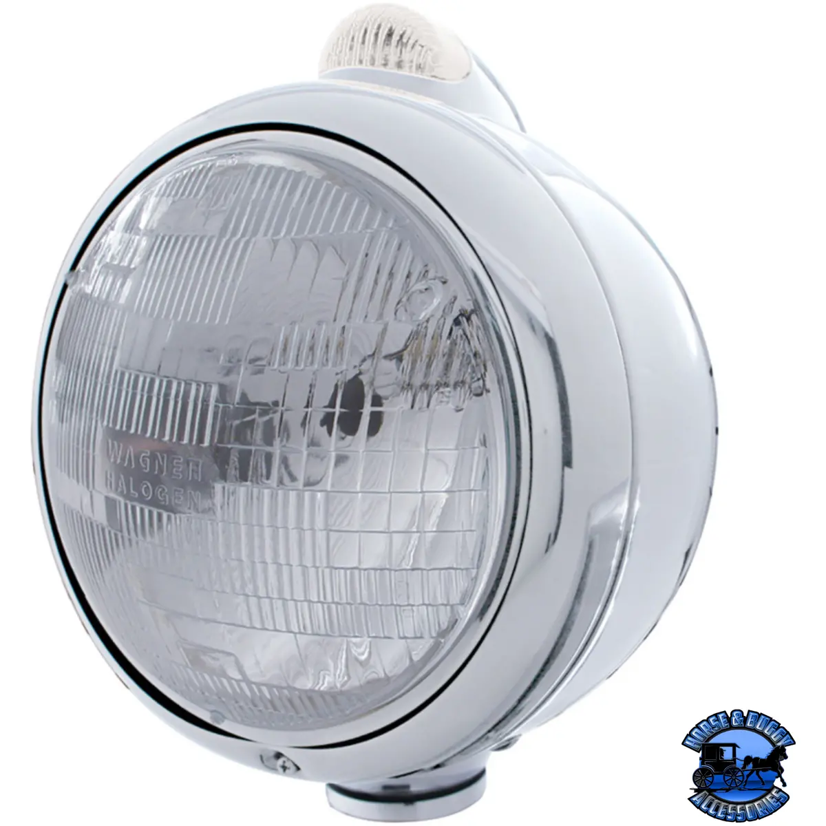 Stainless Steel Guide 682-C Headlight H6024 & Dual Mode Led Signal (Choose Color) 1