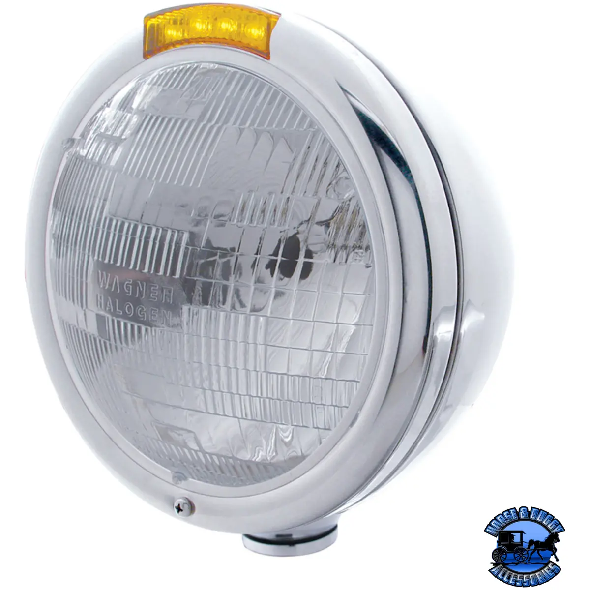 Classic Headlight Assembly H6024 Bulb & Led Turn Signal (Choose Color) (Choose Lens Color) 1