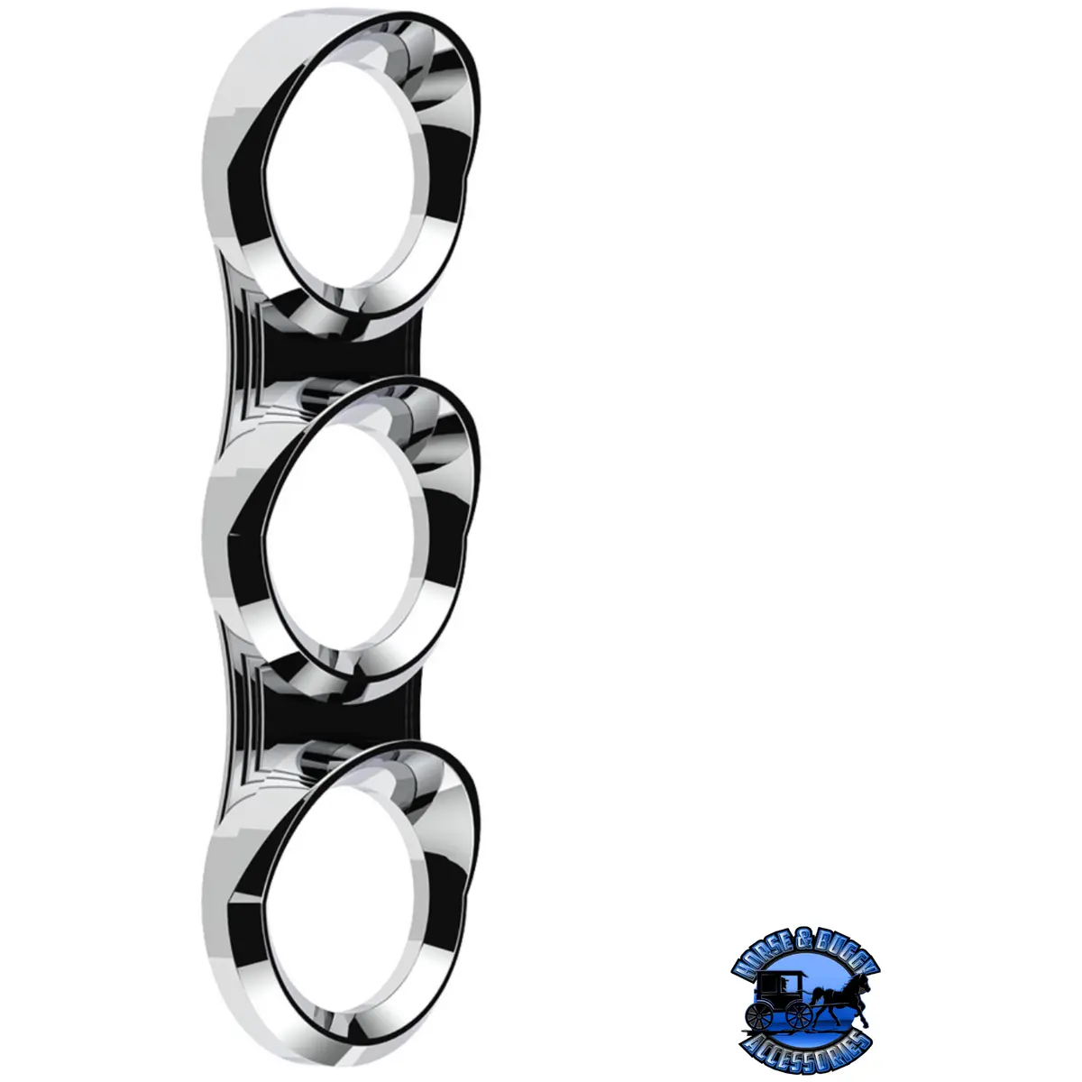 3 Gauge Cluster Bezel With Visor For 2006+ Peterbilt - Vertical #41296 1