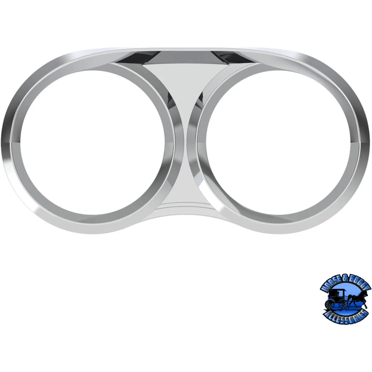 Dual Gauge Cluster Bezel With Visor For 2006+ Peterbilt #41254 1