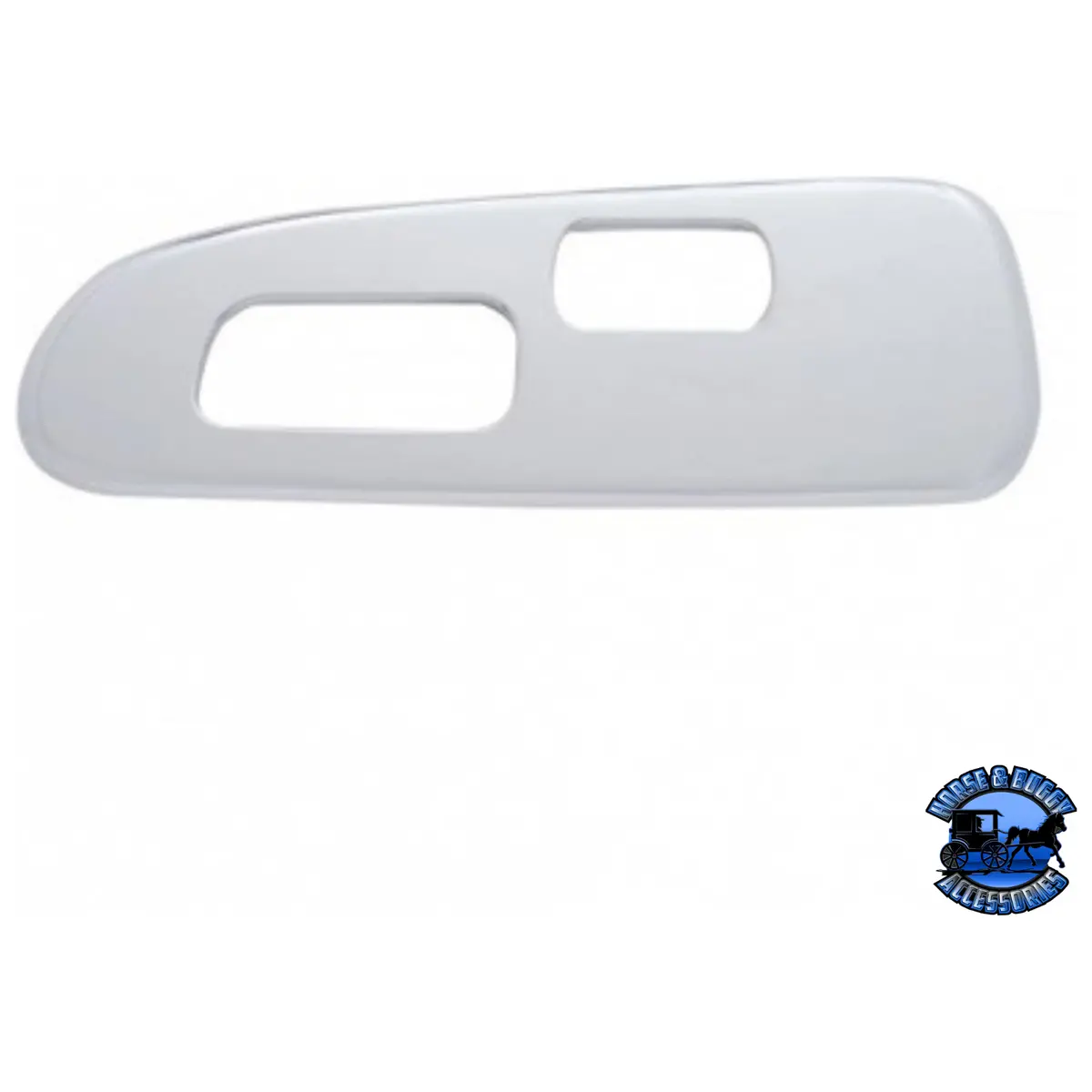 Chrome Plastic Window Switch Trim For 2008+ Peterbilt 389/388- Driver (2 Openings) #41198 1
