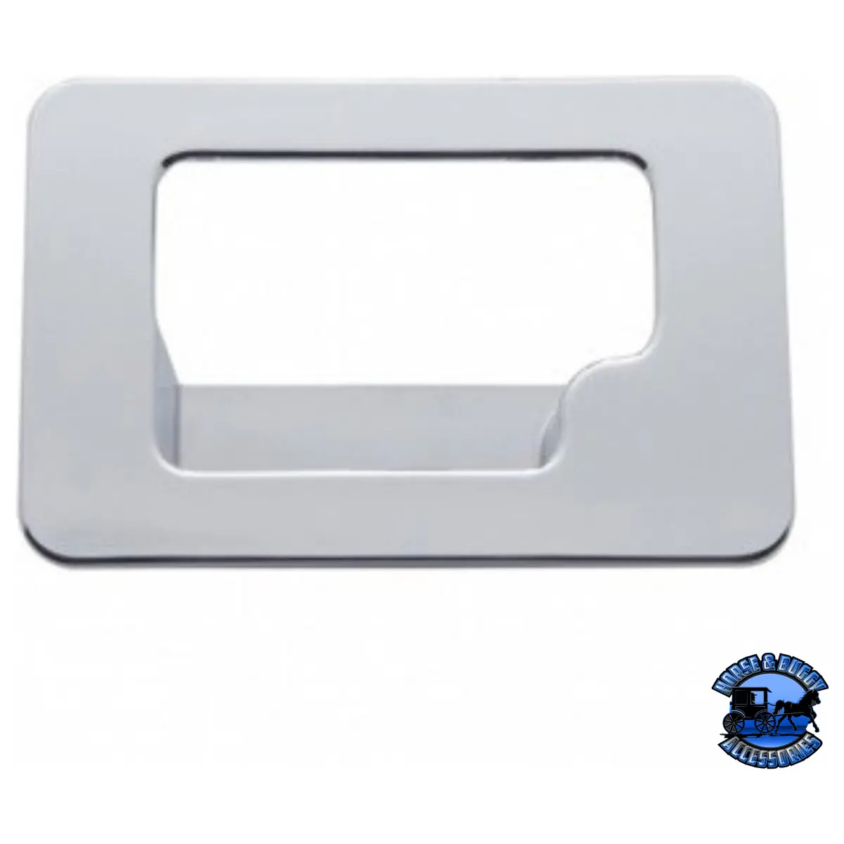 Chrome Plastic Glove Box Latch Trim For Peterbilt 389 (2008+), 387 (2001-2010), & Kenworth T600 (2002-2006) #41084 1