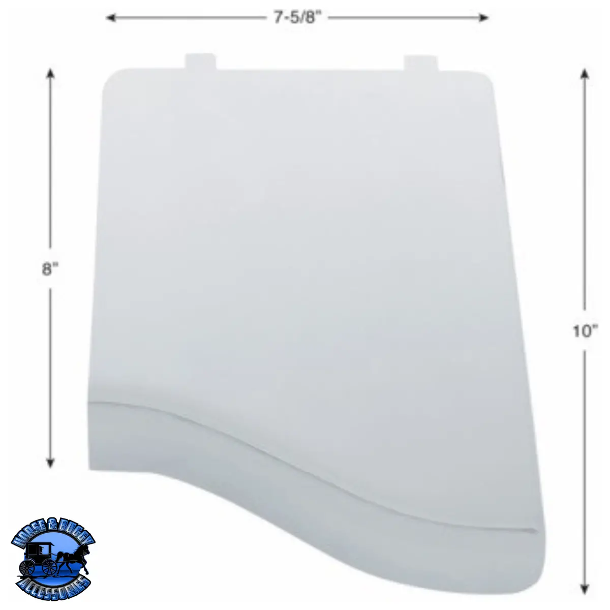 Chrome Plastic Cabin Air Filter Door For Peterbilt 389/388 (2008-2010) And 387/386/379 (2006-2010) #41234 1