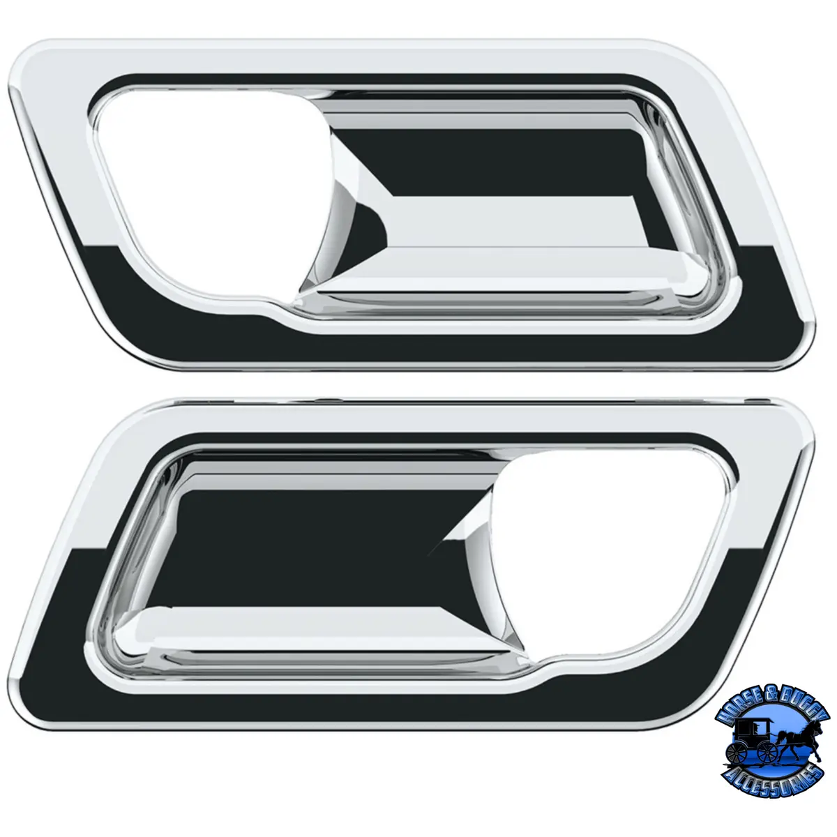 Chrome Interior Door Handle Trim For Peterbilt 389 (2008-2023), 386 (2006-2016), And 387 (2006-2011) (Pair) #41182 1