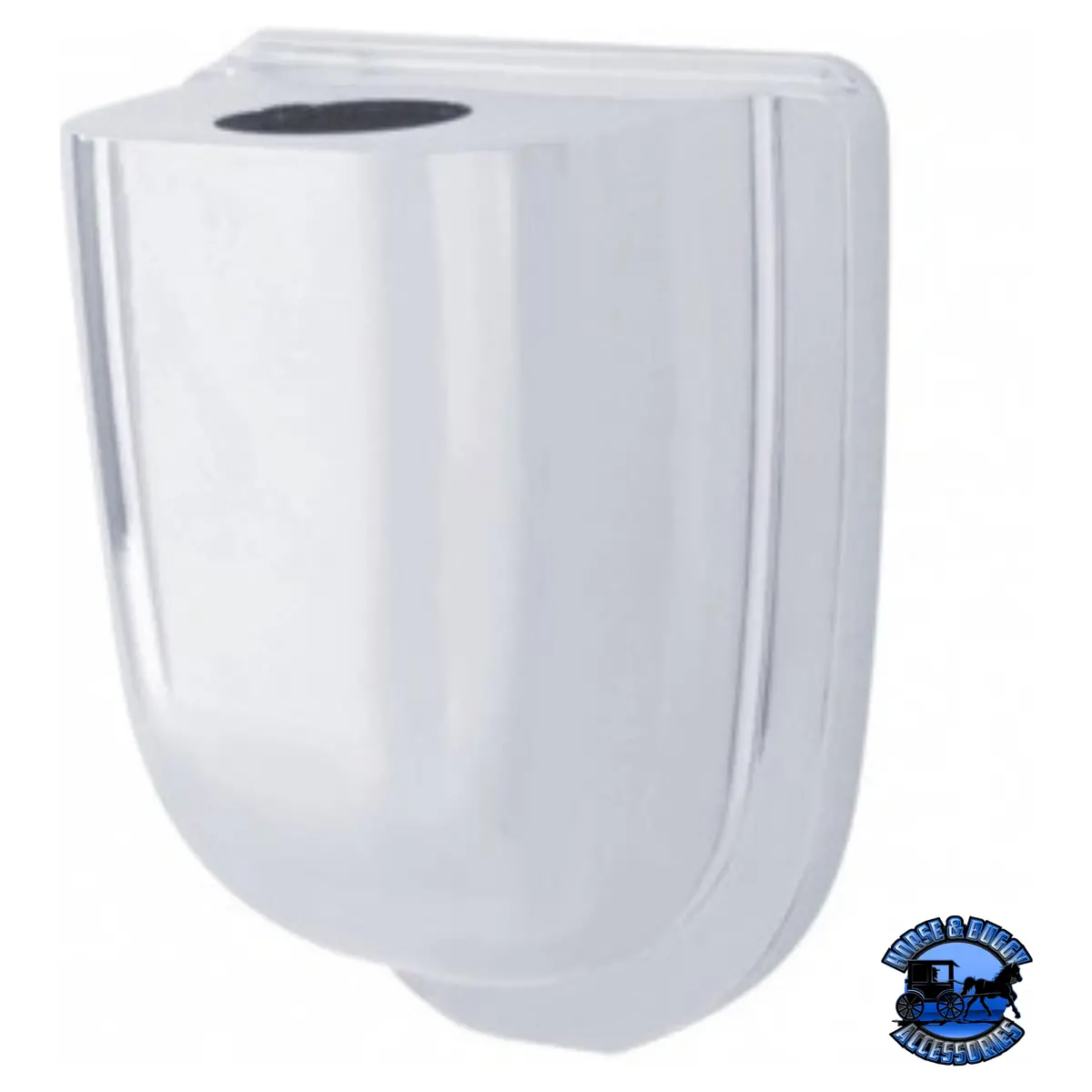 Chrome Plastic Cab Mounted Antenna Cover For Pb 587 (2012-2021) And Fl Cascadia (2011 & Older) #42306 1