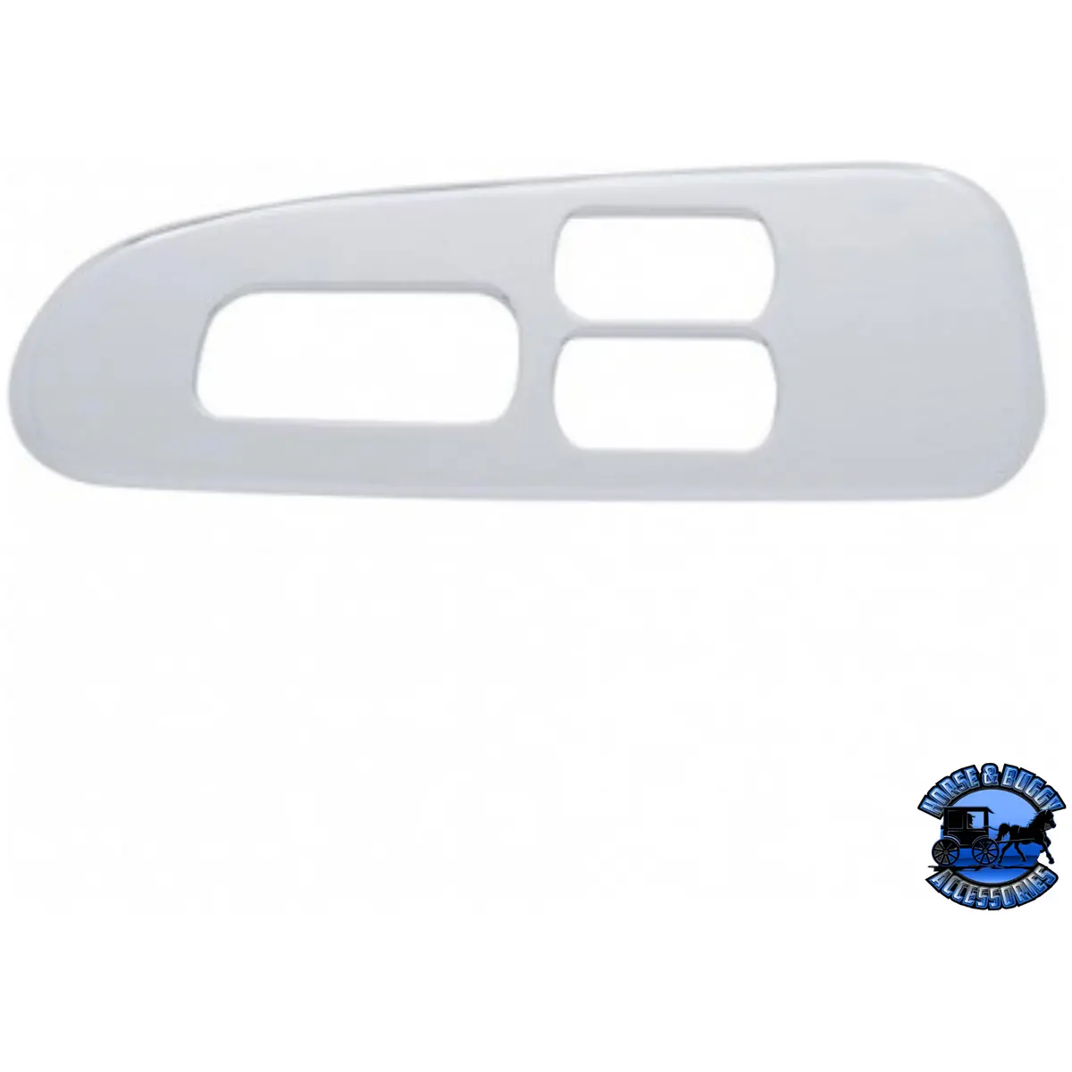 Chrome Plastic Window Switch Trim For 2008+ Peterbilt 389/388- Driver (3 Openings) #41197 1
