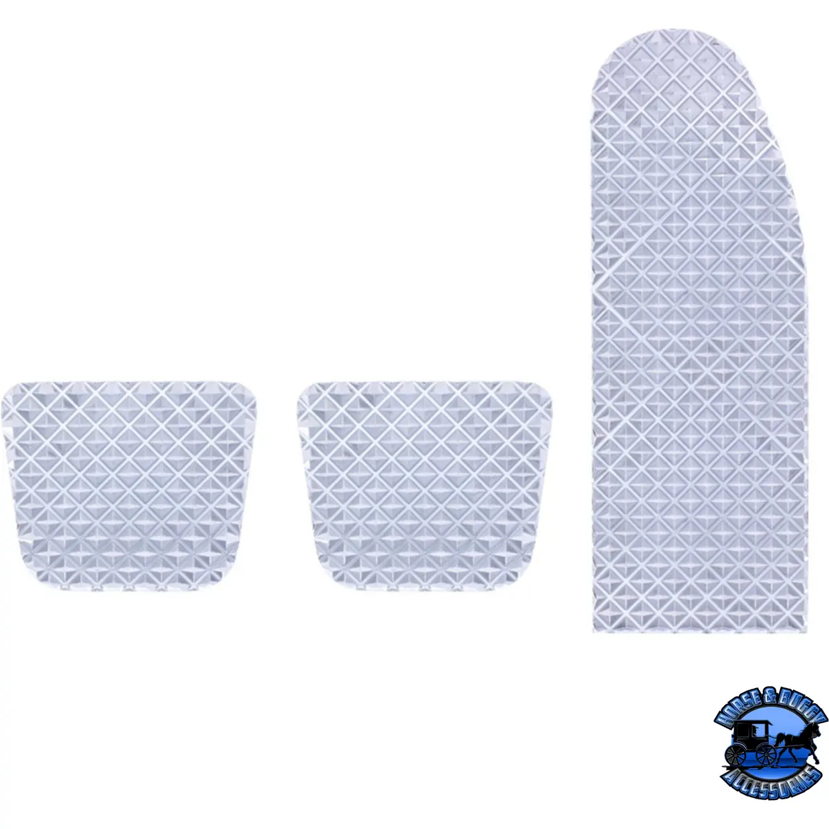 Chrome Billet Aluminum Diamond Pedal Set For 2014+ Peterbilt 567/579/587/589 #70369 1
