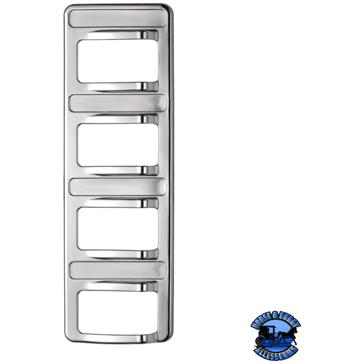 Chrome 4-Rocker Switch Cover For Peterbilt 579 (2012-2019) & 567 (2014-2019)- 4 Switches #41769 1