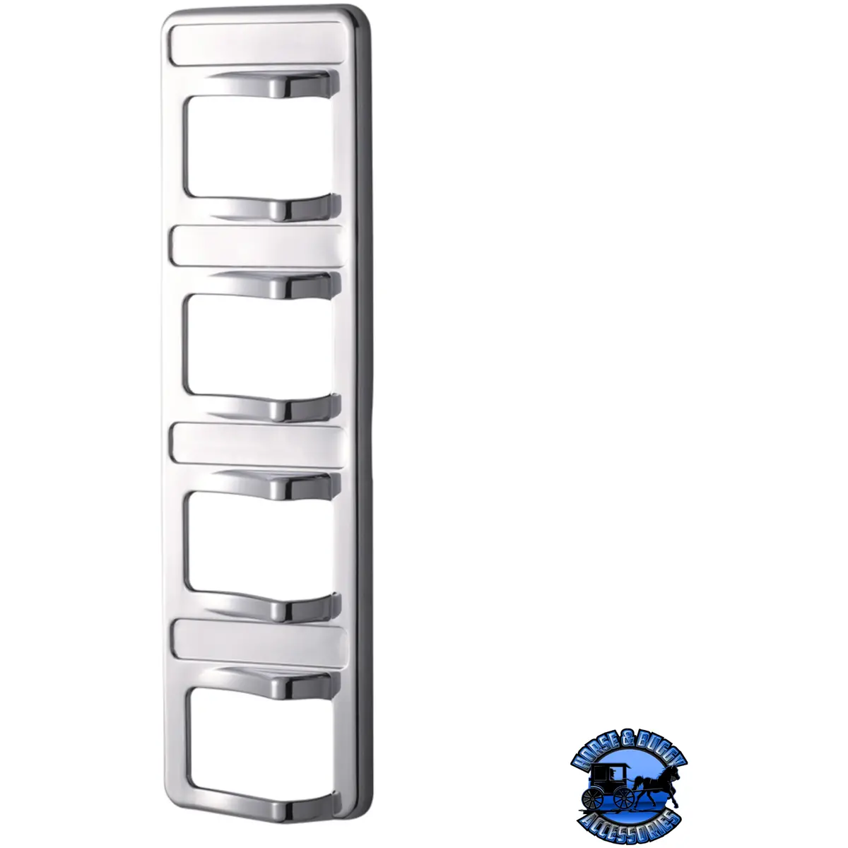 Chrome 4-Rocker Switch Cover For Peterbilt 579 (2012-2019) & 567 (2014-2019)- 4 Switches #41769 2