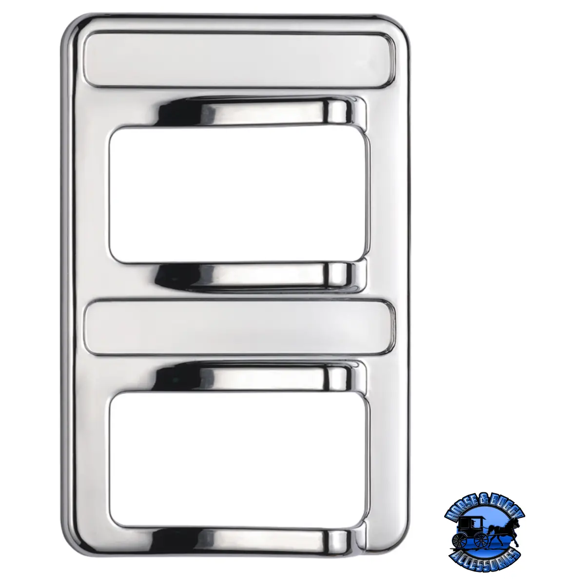 Chrome Rocker Switch Cover For Peterbilt 579 (2012-2019) & 567 (2014-2019)- 2 Switches #41767 1